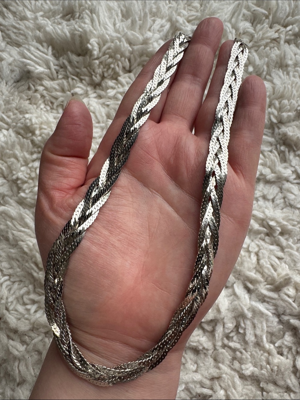 Sterling Silver Woven Neckace